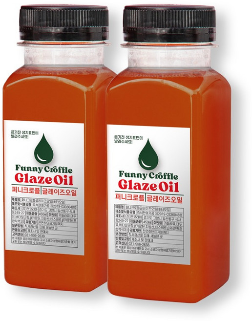 크로플 글레이즈 액상버터오일 450㎖ 버터향 2통, 450ml, 2개