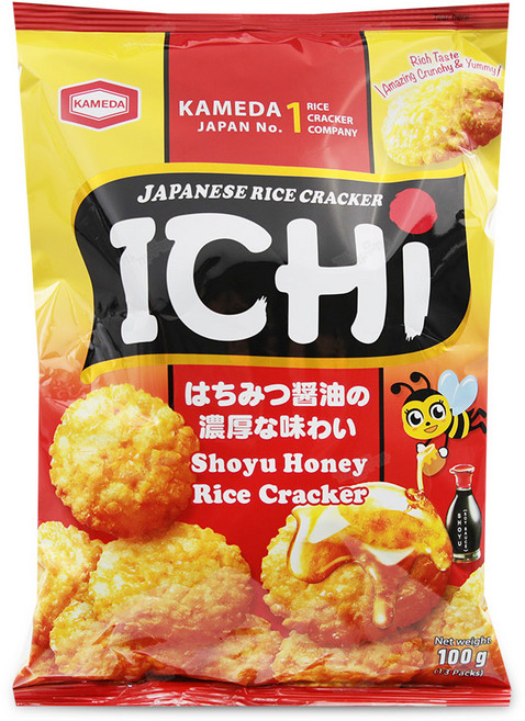 KAMEDA 카메다 이치 쌀과자 소유허니 맛 100g (원산지 : 베트남), 1개