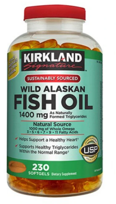 커클랜드 와일드 알래스카 피쉬오일 230정 (유통기한 25년 11월), 1개 - 쿠팡