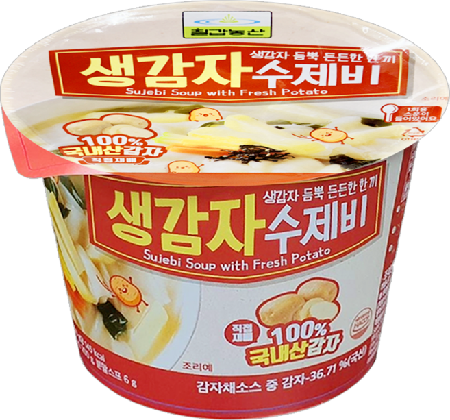 칠갑농산 생감자 수제비, 4개, 366g
