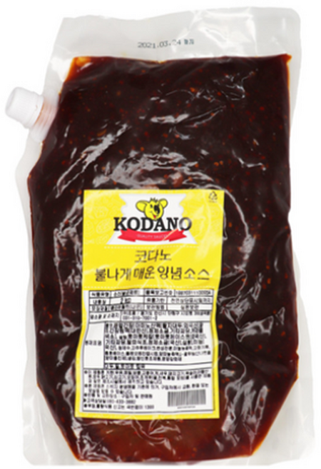 코다노 불나게 매운 양념소스, 2kg, 1개