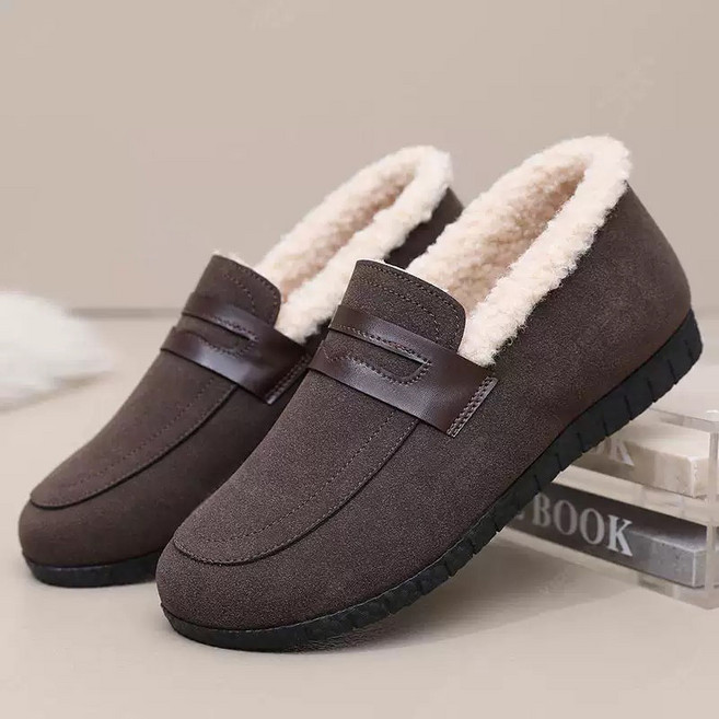 BLTER 여성 겨울 방한화 발편한 기모 털 따뜻한 패션 볍고 편한 슬립온 여성신발 데일리 캐주얼 스니커즈 미끄럼방지 슬립온 발편한 단화D624-32