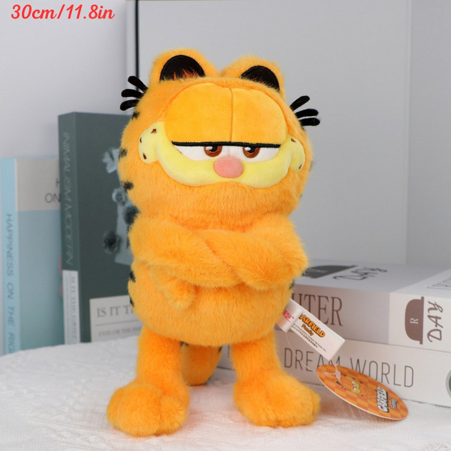 가필드 가족 Kawaii 부드러운 장난감 귀여운 만화 고양이 Odie 박제 동물 Peluche 인형 생일 선물 아이, E, 1개