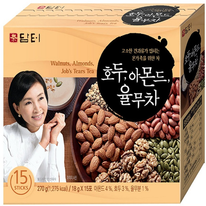 담터 호두 아몬드 율무차, 18g, 15개입, 1개