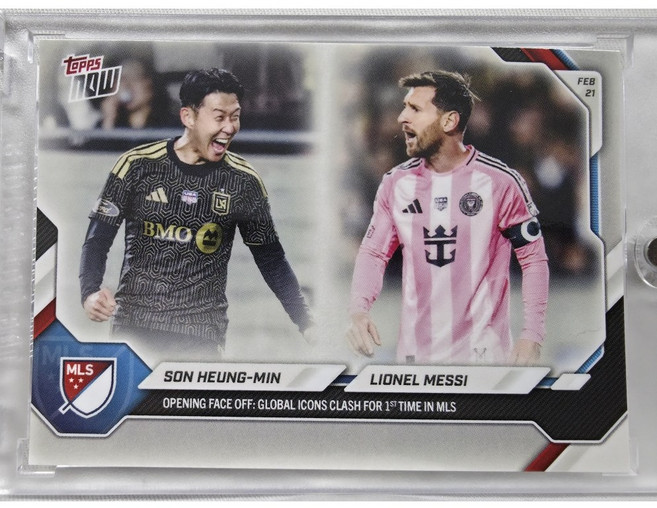 2026 TOPPS NOW MLS 탑스 나우 손흥민 리오넬 메시 첫 맞대결 LA FC 개막전 메이저리그 사커 축구 카드, 1개, 메시 손흥민