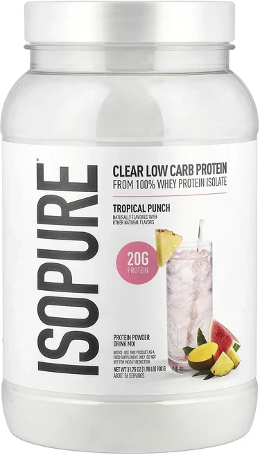 몸관리하세요 겨울입니다 Isopure Protein Powder 트로피컬 펀치 900g(1.98lb) 특별관리진행, IsopureProteinPowder트로피컬펀치900g, 900g, 1개 - 쿠팡