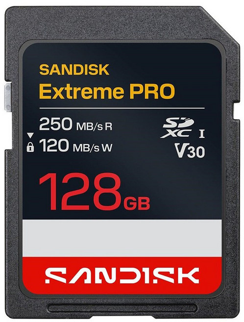 SANDISK Extreme PRO SDXC UHS-I U3 V30 SD大卡 高速 相機用記憶卡, 1個, 128GB