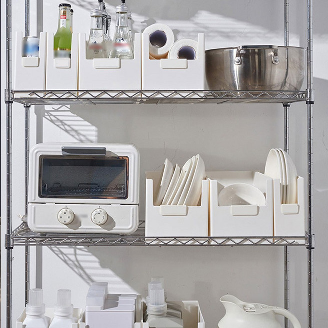 토도스 팬트리 수납함 수납하게 칸막이 정리함 플라스틱 리빙박스, 1. 슬림 소형, 1개