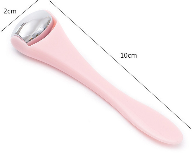 쿨링 페이스 롤러 마사지, 1개, 핑크