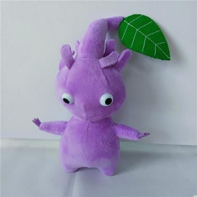 任天堂遊戲皮克敏毛絨玩具娃娃, 1個, 紫色葉子款