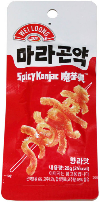 웨이롱 향라맛 마라곤약, 1개, 20g