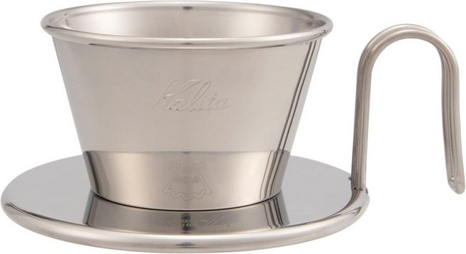 카리타 Kalita 커피 드리퍼 웨이브 시리즈 스테인리스제 일본제 1~2인용 TSUBAME & Kalita WDS-155 #04103, 1개
