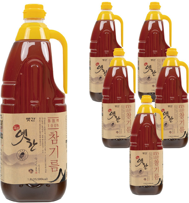 옛간 대용량 식당용 참기름 1.8L 6개