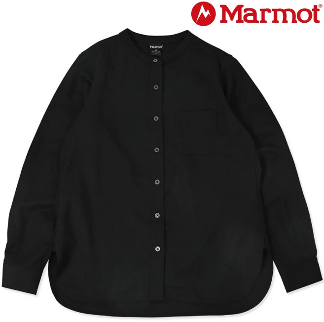 Marmot 土撥鼠 Petal 女款立領美麗諾羊毛長袖襯衫 柔軟舒適 簡約時尚 適合日常休閒與商務場合