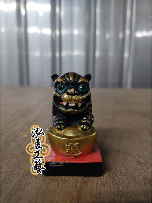 泓展工藝 虎爺公仔 廟會陣頭模型擺飾, 1個