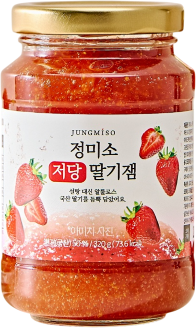 정미소 저당 딸기잼, 1개, 320g