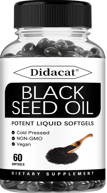 Didacat 블랙시드오일 캡슐, 3개, 60회분 - 쿠팡