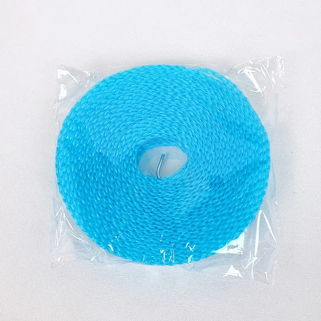 5/8/10M 휴대용 미끄럼 방지 방풍 울타리 형 빨랫줄 건조 이불 밧줄 야외 여행 ﻿, 02 8M, blue