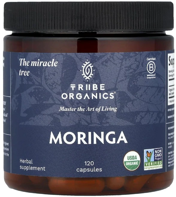 트라이브오가닉스 모링가 1800mg Moringa 캡슐 120정, 1개 - 쿠팡