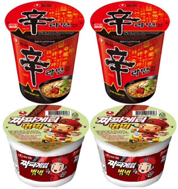 농심 신라면컵 12개+짜장범벅 12개 (소컵), 12개