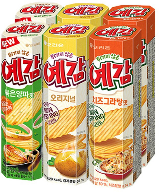 오리온 예감 오리지널+볶은양파+치즈그라탕 64g, 2세트