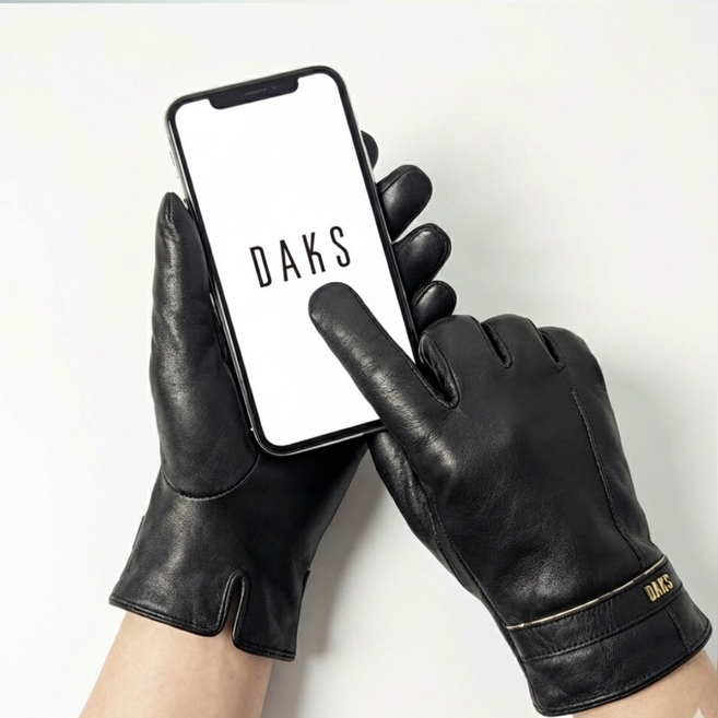 [닥스남성장갑] DAKS 신상품 양가죽 스마트폰 터치 리본 박스 선물포장 쇼핑백 증정 백화점 정품 선물용 NEW ARRIVAL 남자가죽장갑 남자장갑