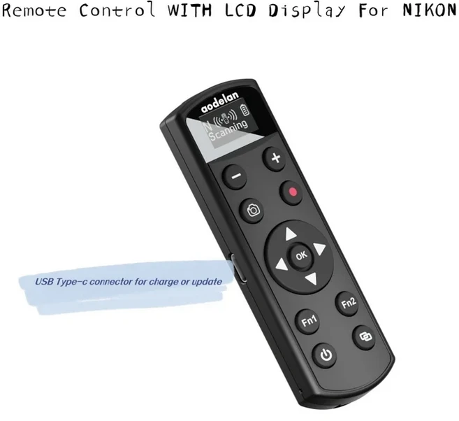 Nikon 무선 카메라 원격 제어 셔터 릴리즈 P1100 Z5 P950 B600 사용, 01 Rechargeable Remote