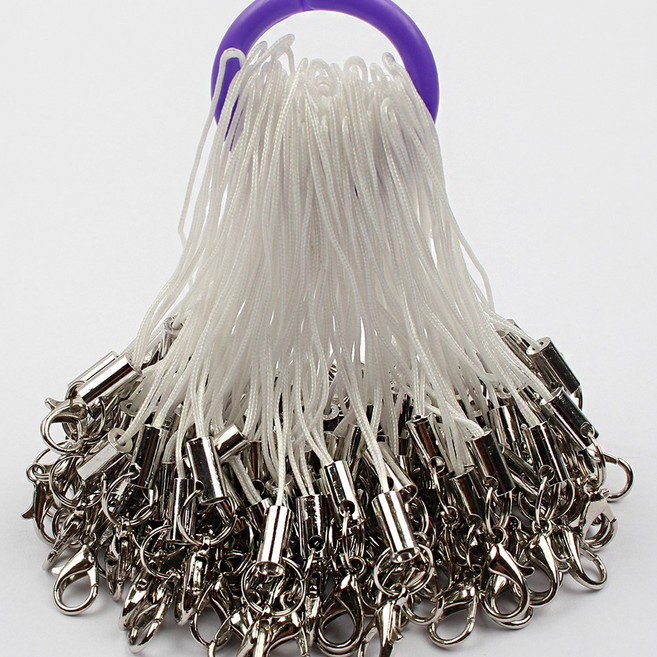 핸드폰줄 핸드폰고리 휴대폰줄 폰고리 100P, 1개, 폰고리-화이트(100개)