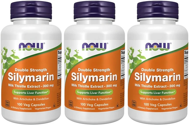 나우푸드 실리마린 밀크 시슬 추출물 300mg 베지 캡슐, 100정, 3개 - 쿠팡