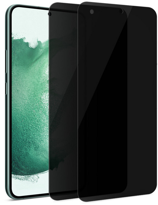 다이아큐브 6H 고경도 유리코팅 프라이버시 사생활 보호필름 지문인식가능 가이드핀 간편부착 2매, 2개