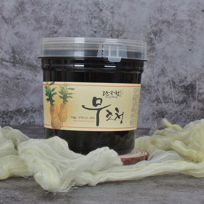 단지청 무조청 1kg 국내산 무 엑기스 무우 조청 무엿 엿물 만들기 효능, 1개, 상세참조