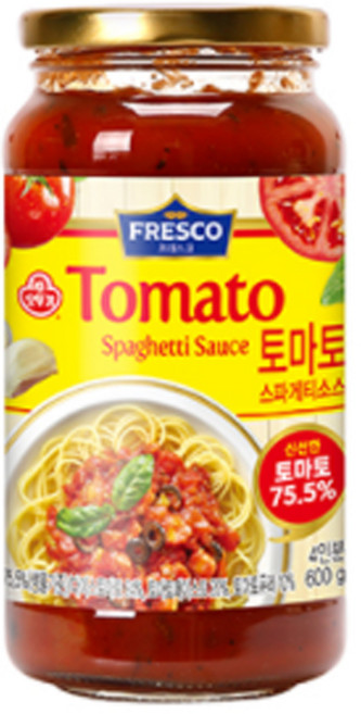 오뚜기 프레스코 토마토 스파게티소스, 600g, 24개