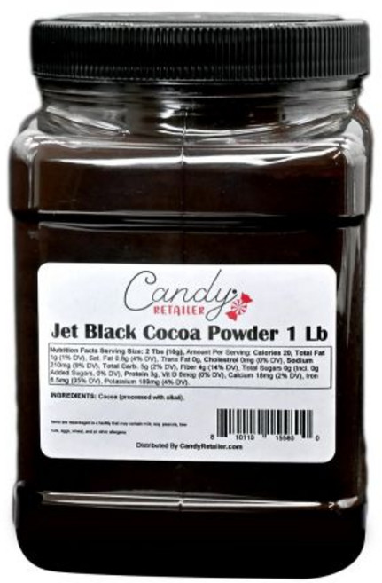 Candy Retailer 코코아 파우더 가루 캔디 소매점 제트 블랙 2파운드, 1 파운드