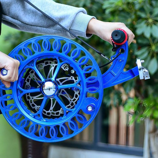 베어링얼레 고급 대형 와인더 상품 회전 릴 연날리기, 26 알로이 스트랩 휠 (검정)