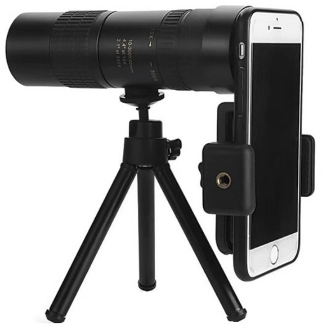 스마트폰망원경 휴대폰 핸드폰 확대렌즈 콘서트 단망경 망원경, 300배율스마트폰망원경