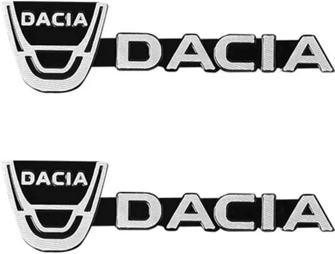 호환 르노 콜레오스 QM5 QM6 시닉 메간 플루네크 라티튜드 클리오 용 차량 장식 3D 알루미늄 배지 엠블럼, 02 For DACIA 2pcs