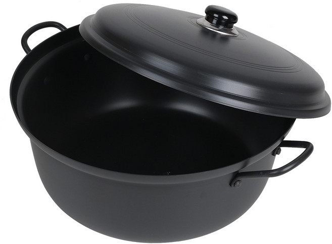 천호통상 국산 경질국솥 업소용 경질냄비 곰솥 큰냄비, 22cm, 1개