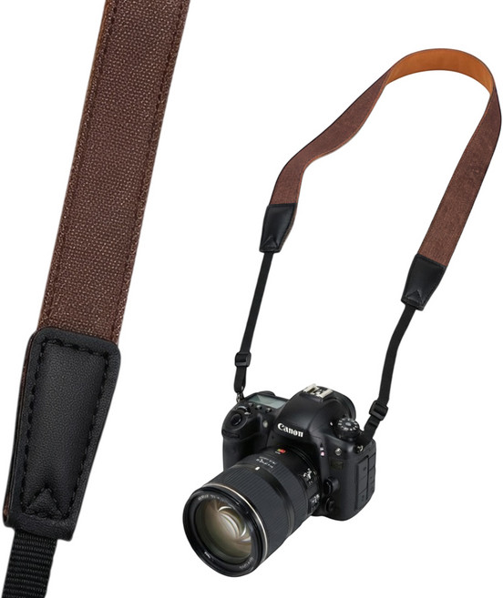 스냅케이스 카메라 스트랩 베이직 CS06, 1개, 2CM 브라운