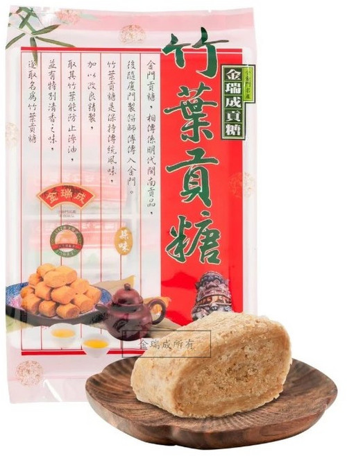 金瑞成 竹葉貢糖 蒜味, 8個, 180g