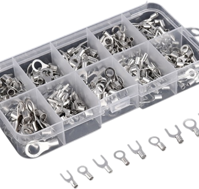 디와이툴즈 전선 단자 터미널 키트 10종 세트 압착 단자 320개, 1박스