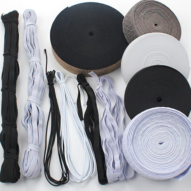 고무줄 고무밴드 둥근 납작 바지 허리 4~12mm 골고무, 골고무(V)흰색12mm, 1개