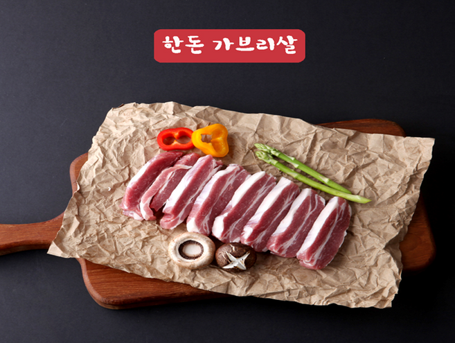 국내산 한돈 특수부위 등심덧살 가브리살 돼지고기 500g, 500g 1개(구이용), 1개