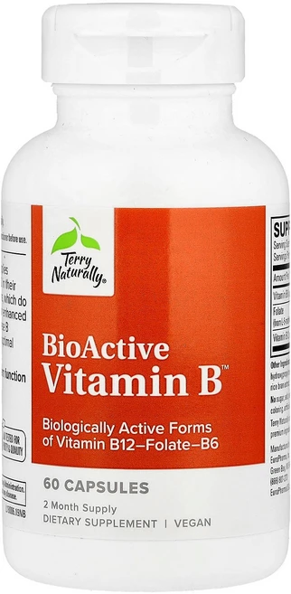 테리 내추럴리 Terry Naturally BioActive Vitamin B™ 캡슐 60정122767원산지:기타, 테리 내추럴리 Terry Naturally, BioAc, 1개 - 쿠팡