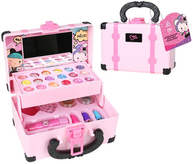 어린이 공주 메이크업 세트 키즈 화장놀이 장난감 휴대용 화장가방 네일 키트 생일선물, 1개, A