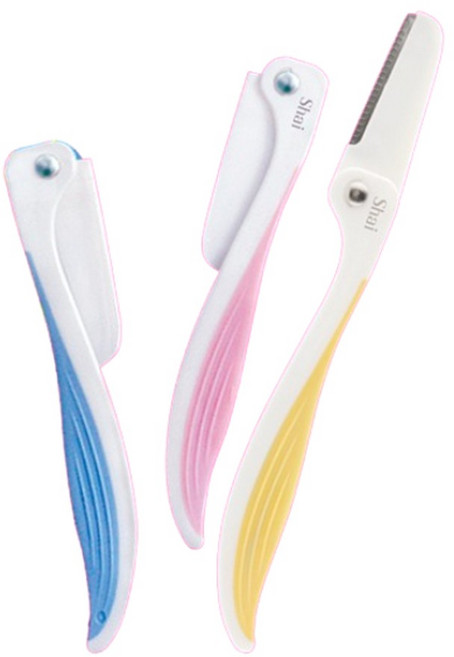 CH 눈썹칼 접이식 미용칼 면도기 휴대용 여성용 블루, 1개, 접이식가능