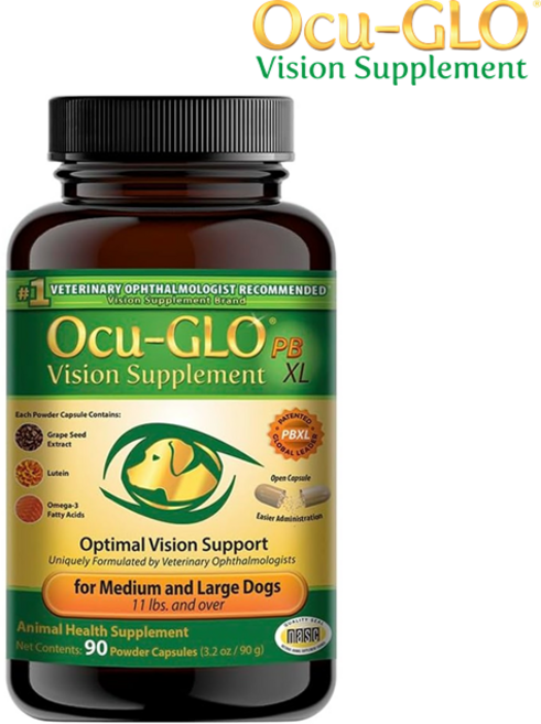 오큐글로 젤 캡슐 90정 소형견 강아지 루테인 오메가3 강아지 눈영양제, 눈/인지, 1개