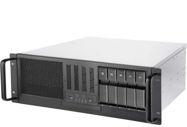 SilverStone 본체케이스 커스텀 PC케이스 데스크탑케이스 실버스톤 테크놀로지 RM41-H08 4U 랙마운트 서버 케이스핫 스왑 가능 베이 5개 USB 3.1 1세대SST