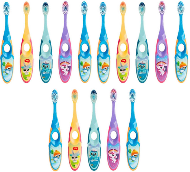조르단 어린이 칫솔 스텝 2단계 색상랜덤 15개, 조르단 어린이 칫솔 스텝 2단계 색상랜덤, 15개, 1개입