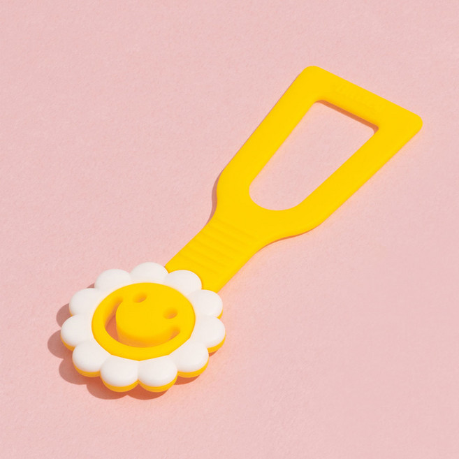 베일리 강아지 배변봉투 똥츄걸이 실리콘 풉백 홀더, 해피데이지, 1개