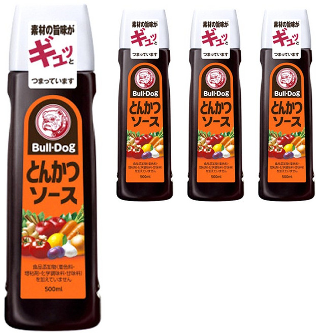 불독 돈까스소스, 500ml, 4개